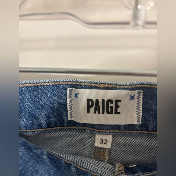 PAIGE Asher distressed denim shorts size 32 NWT - Picture 4 of 6